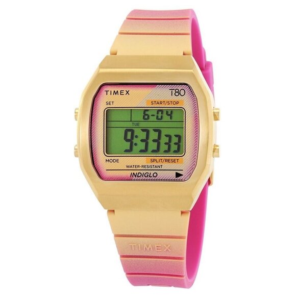 NWT Authentic Timex 80 Alarm 36mm Quartz Resin Strap Unisex Watch TW2V74400 - Picture 1 of 3